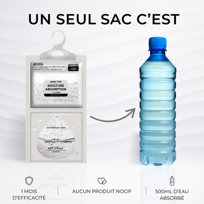 Lot de 10 Sacs Déshumidificateurs d'Air – Armoire & Vêtements - Air pur