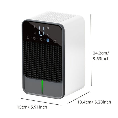 Quiet Home Dehumidifier with Auto Shut - Off, for Miniature Dehumidifier for Bathrooms, Ideal for RVs, Wardrobes, and Closets, LED Display, Automatic Room Purification, Automatic Dehumidification Machin - Air pur