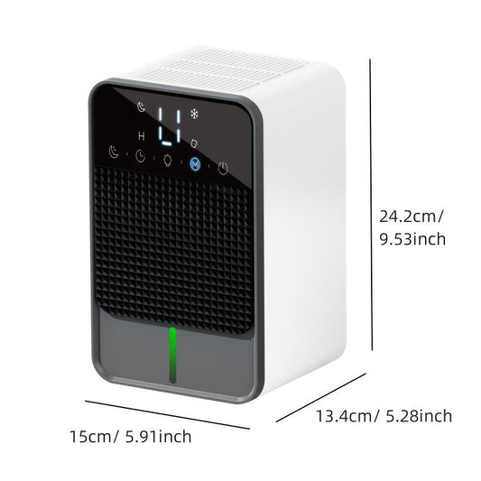 Quiet Home Dehumidifier with Auto Shut - Off, for Miniature Dehumidifier for Bathrooms, Ideal for RVs, Wardrobes, and Closets, LED Display, Automatic Room Purification, Automatic Dehumidification Machin - Air pur