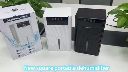 Portable Desktop Dehumidifier for Living Room & Bedroom - Large Capacity, Easy to Use & Clean, Compact Design with Digital Display, 220 - 240V, White, Dehumidifier for Home, Bedroom Humidity Control, Modern Aesthetic, Durable C - Air pur