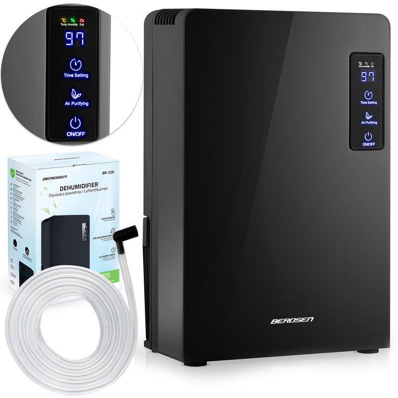 Air Dehumidifier - Berdsen BR - 22A Black Moisture Absorber - Air pur