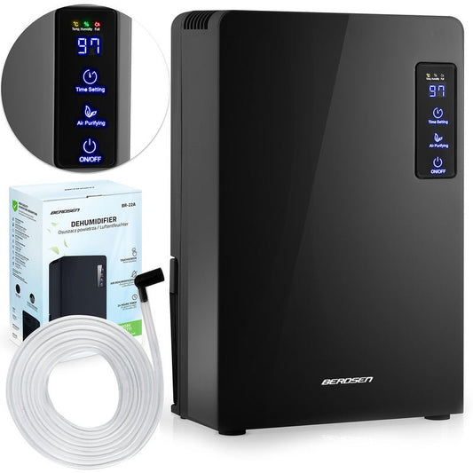 Air Dehumidifier - Berdsen BR - 22A Black Moisture Absorber - Air pur