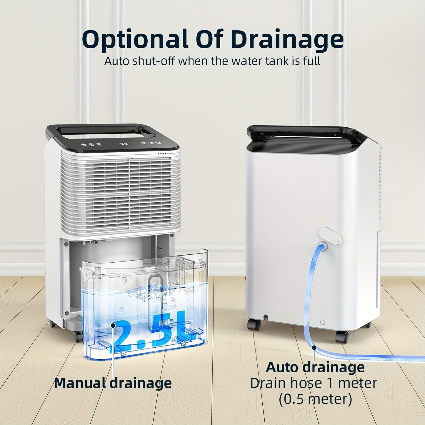 Holiday Ultra Quiet Dehumidifier, Intelligent Central Control, Automatic Mode, Moisture Display Light, 12.83KG, 24 - hour Timer, Basement, Living Room, Study, Daily Dehumidification Capacity Reaches 16 Liters, Reducing Moisture - Air pur