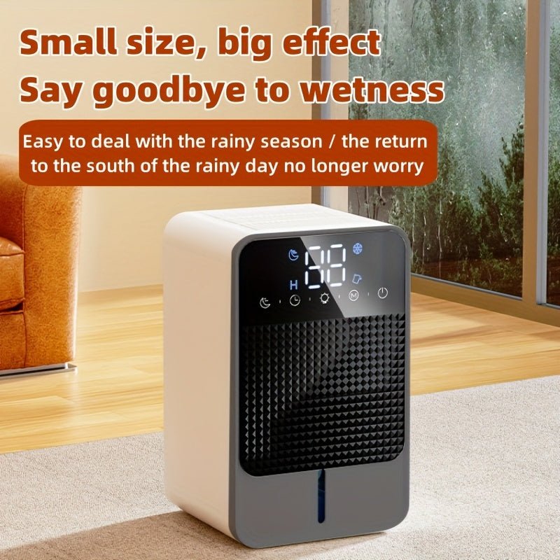Quiet Home Dehumidifier with Auto Shut - Off, for Miniature Dehumidifier for Bathrooms, Ideal for RVs, Wardrobes, and Closets, LED Display, Automatic Room Purification, Automatic Dehumidification Machin - Air pur