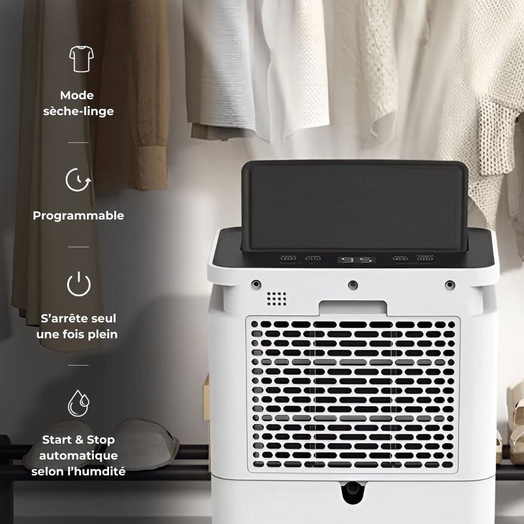 Déshumidificateur et Purificateur d'Air PRO - Cave et Maison - Air pur