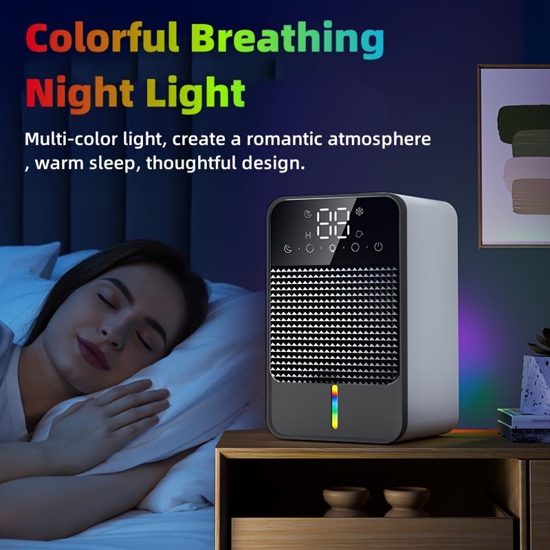 Quiet Home Dehumidifier with Auto Shut - Off, for Miniature Dehumidifier for Bathrooms, Ideal for RVs, Wardrobes, and Closets, LED Display, Automatic Room Purification, Automatic Dehumidification Machin - Air pur