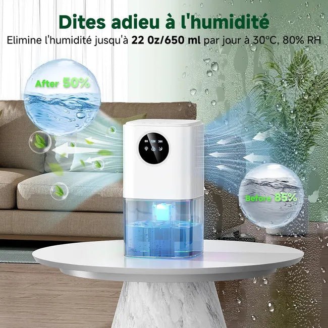 Déshumidificateur d'Air à Led & Minuterie - Air pur