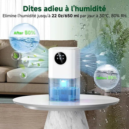 Déshumidificateur d'Air à Led & Minuterie - Air pur